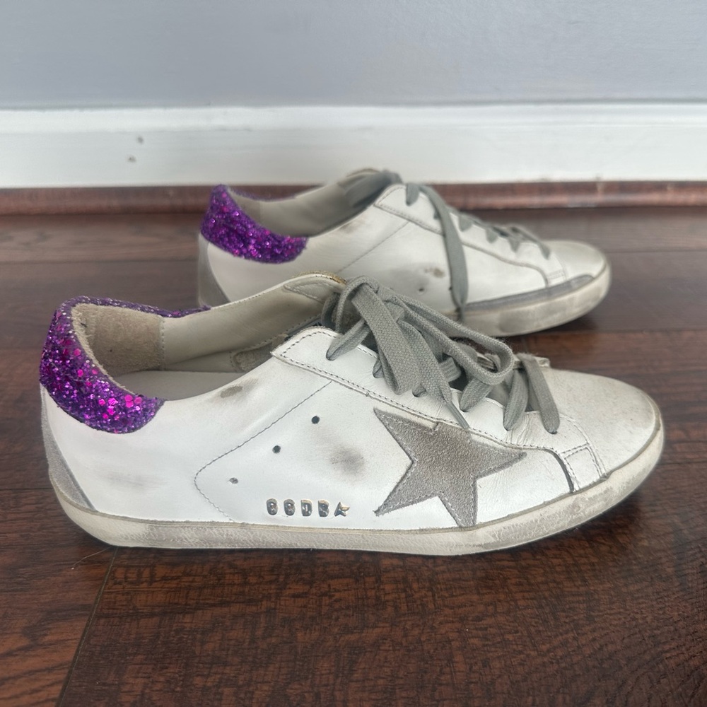 Golden Goose Black and White Sole Sneakers